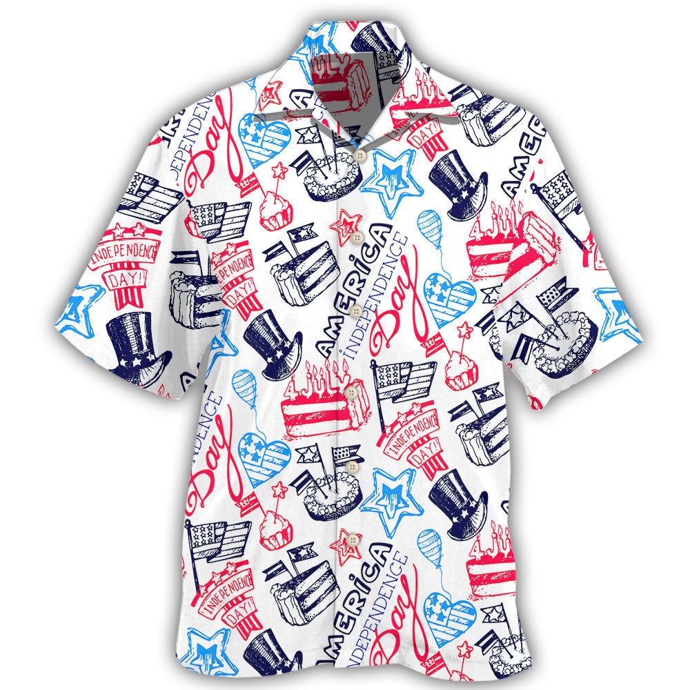 America Independence Day Artistic Design – Hawaiian Shirt