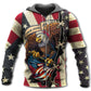 American Eagle Fly Flag Art – 3D Hoodie