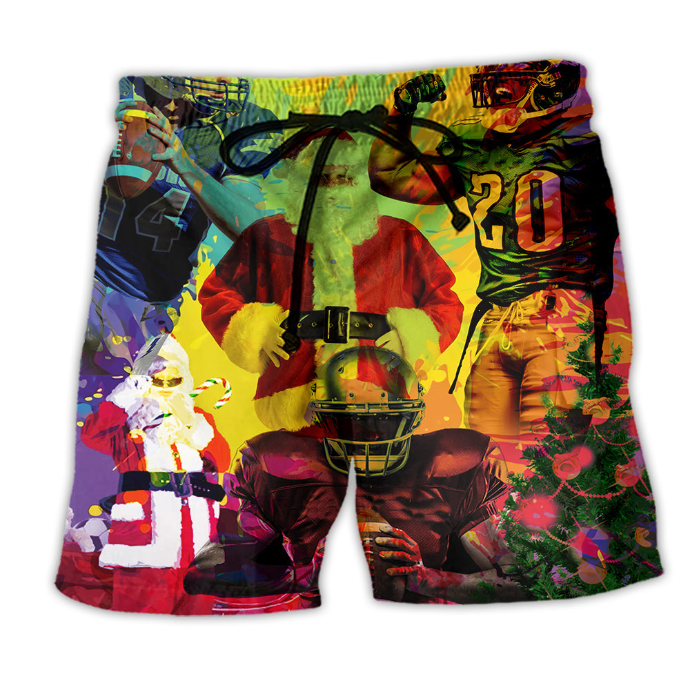American Football Santa Celebration - Beach Short