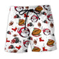 American Football Santa Christmas - Beach Short