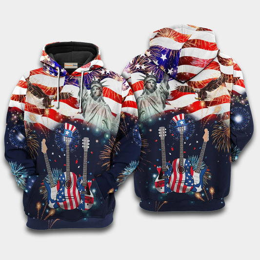 American Guitar Art – 3D Hoodie
