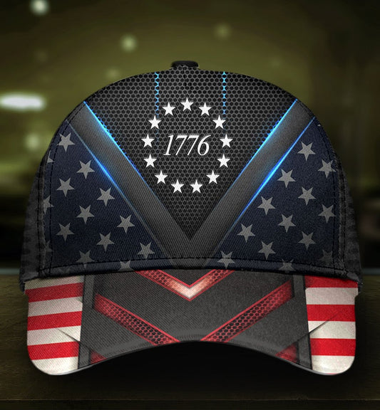 American Patriotic 1776 Independence Style – Classic Cap