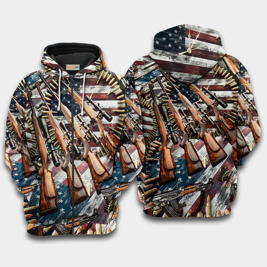American Rights Quote Art – 3D Hoodie