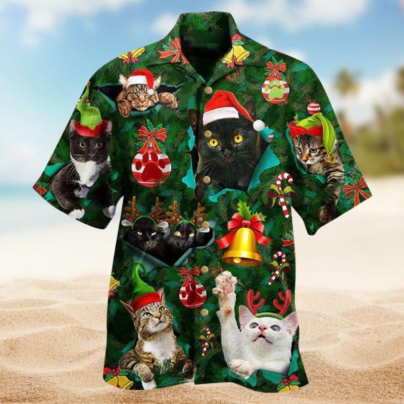 Meowy Mas Christmas Cats Edition – Hawaiian Shirt