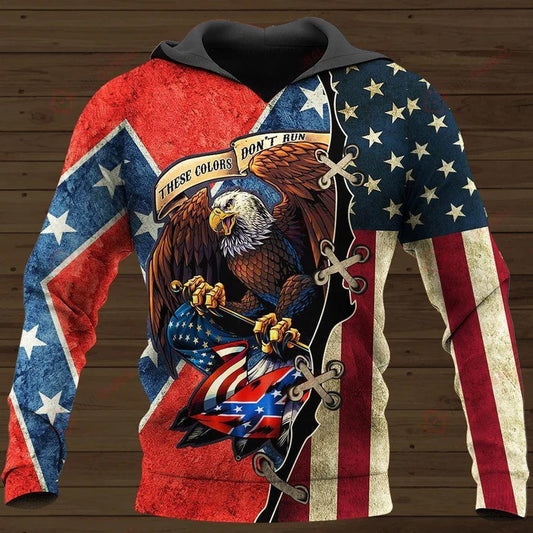 American These Color Don't Run - 3D Hoodie 