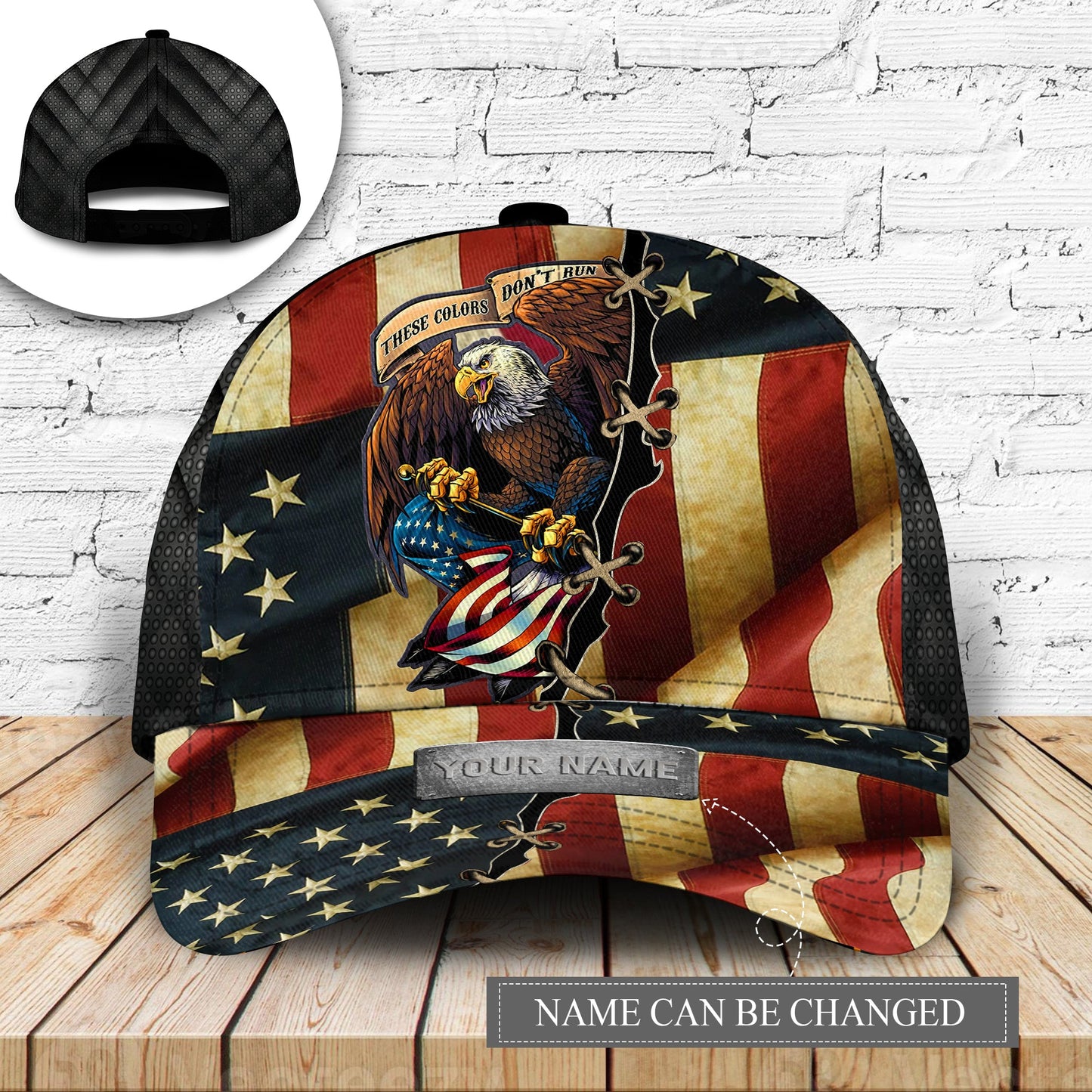 American Eagle Fly Flag Personalized – Classic Cap
