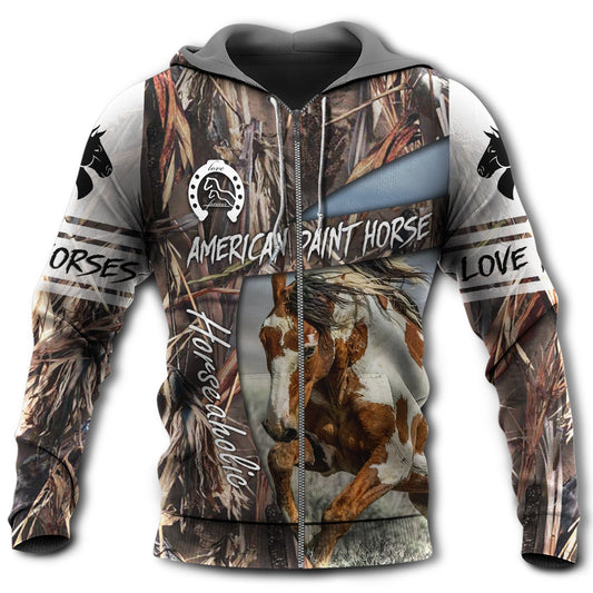 American Paint Horse Love Style - 3D Hoodie