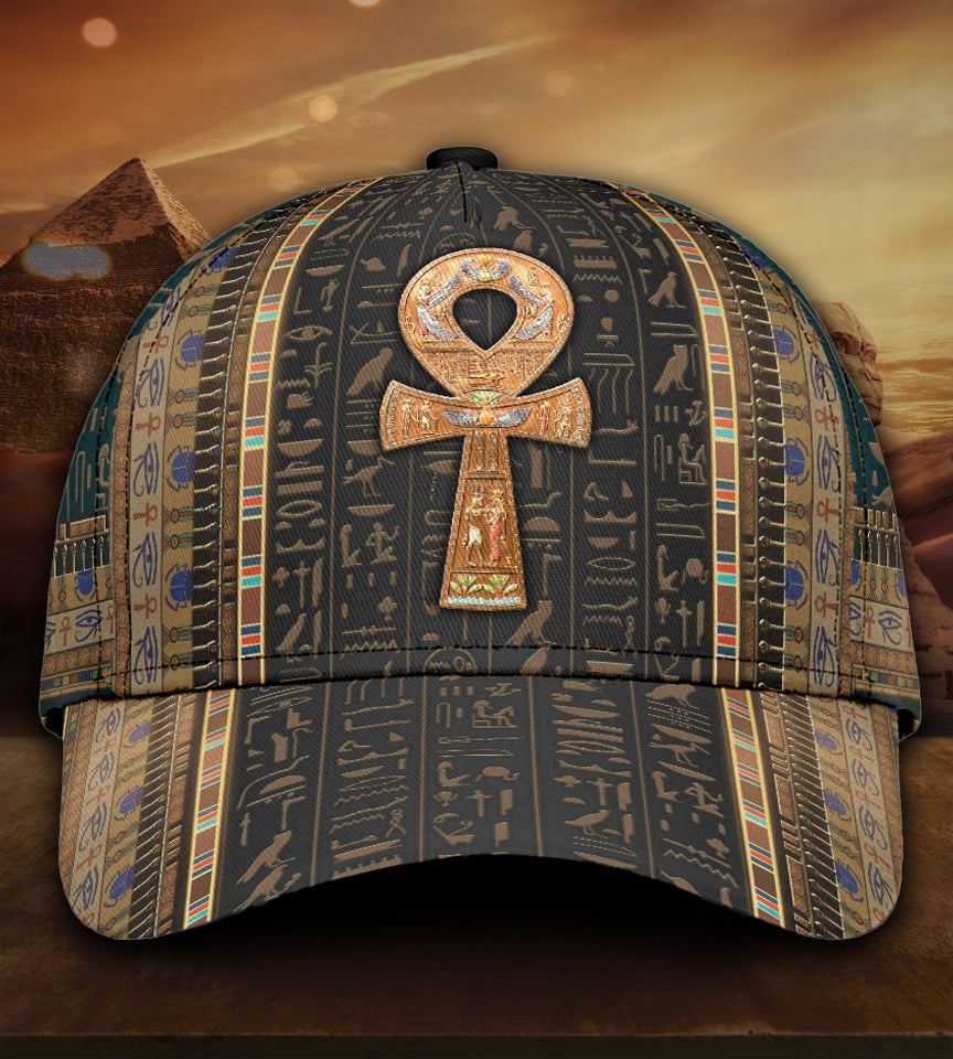 Ancient Egypt Ankh Pattern – Classic Cap