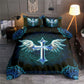 Jesus Angel Wing And Cross Christian Mandala Bedding Cover For Faith Bedroom Decor