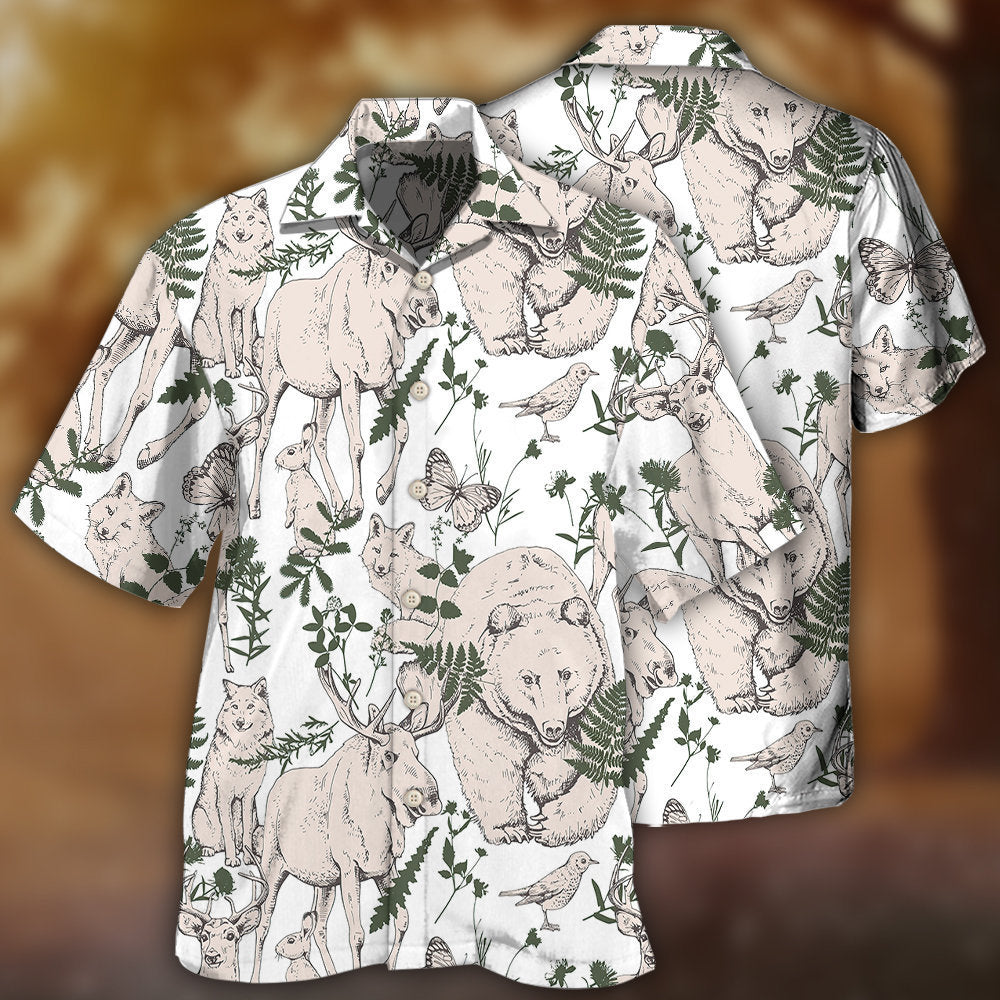 Animals Forest Wild Animal Style – Hawaiian Shirt