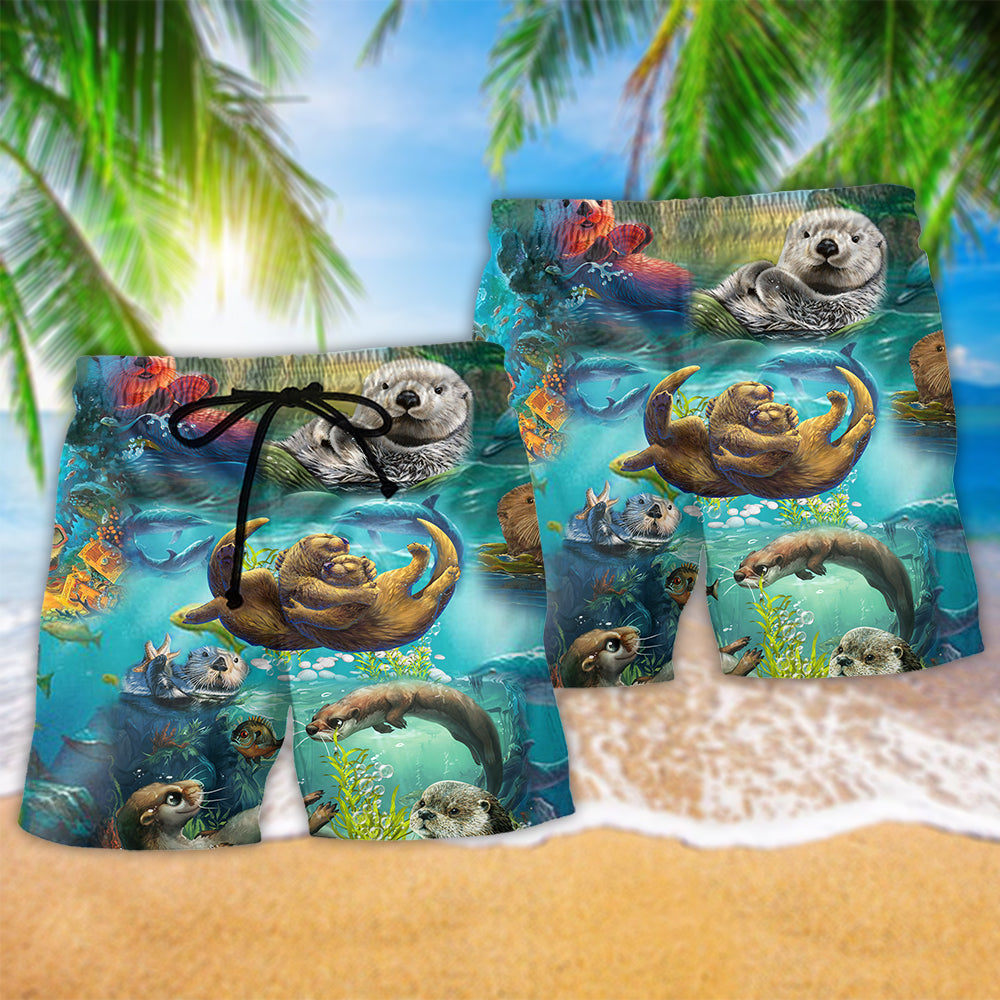 You Are My Otter Half Art – Beach Short