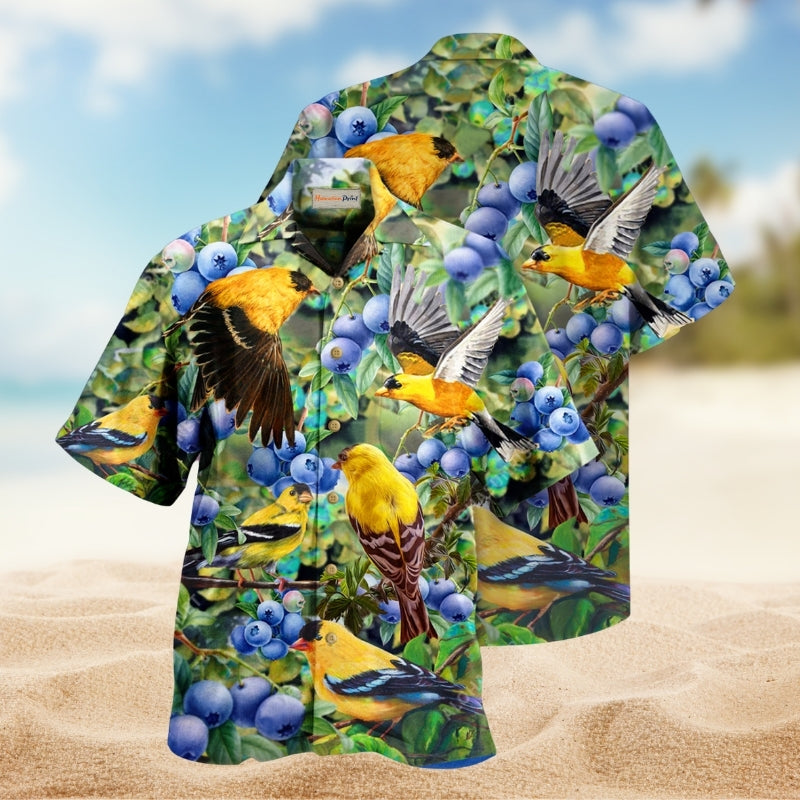 Animals All About Blueberry And Goldfinch Limited Edition – Hawaiian Shirt