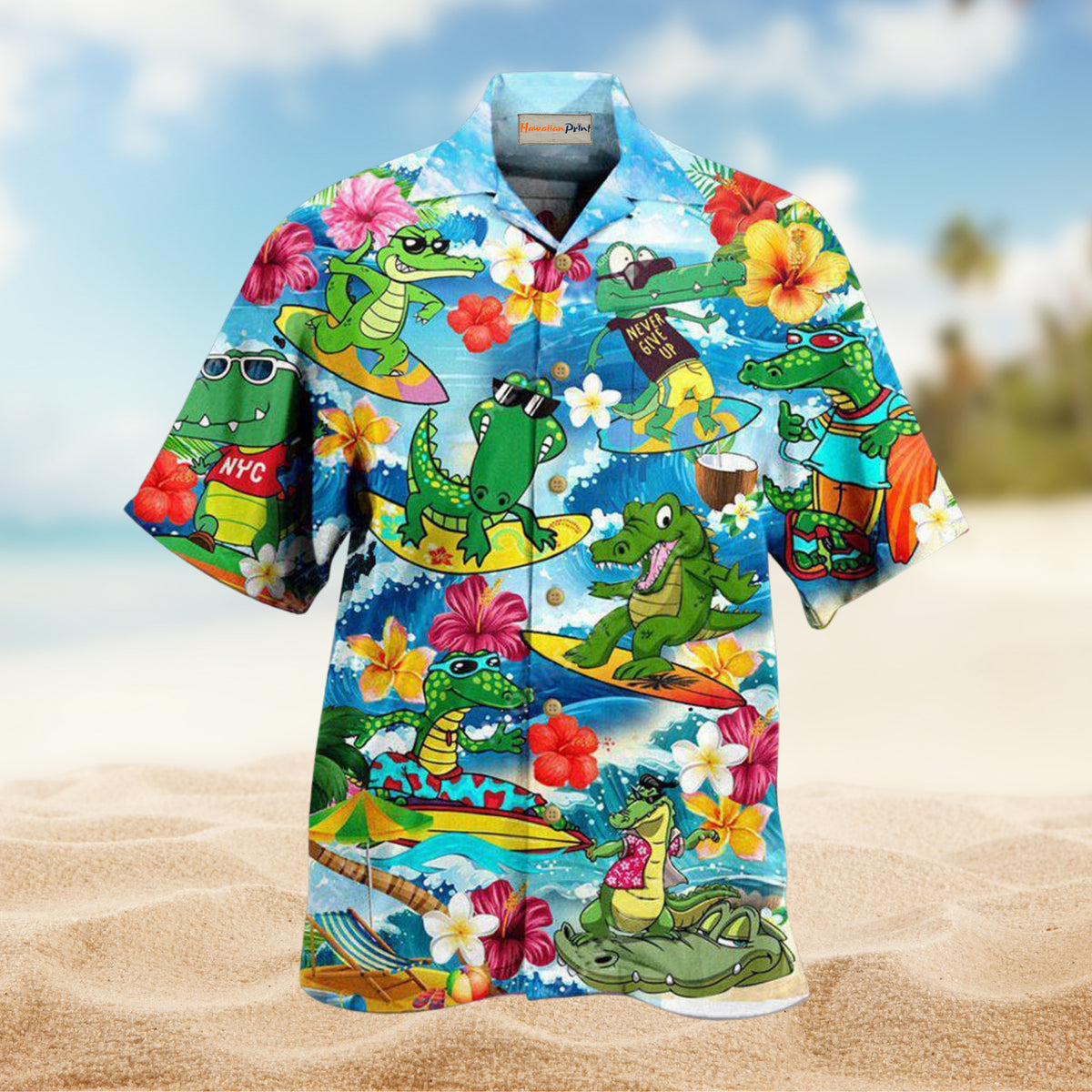 Animals Alligator Wave Surfing Limited Edition – Hawaiian Shirt