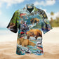 Animals Amazing Salmon Hunting With Bear Limited Edition – Hawaiian Shirt