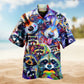 Animals Awesome Colorful Raccoon Family Limited Edition – Hawaiian Shirt