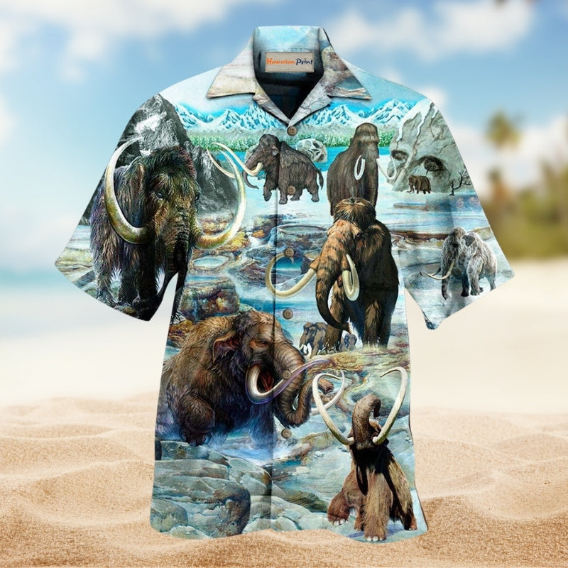 Animals Back To Time Mammoth Alive Limited Edition – Hawaiian Shirt