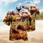 Animals Bison In Wild Battle Limited Edition – Hawaiian Shirt
