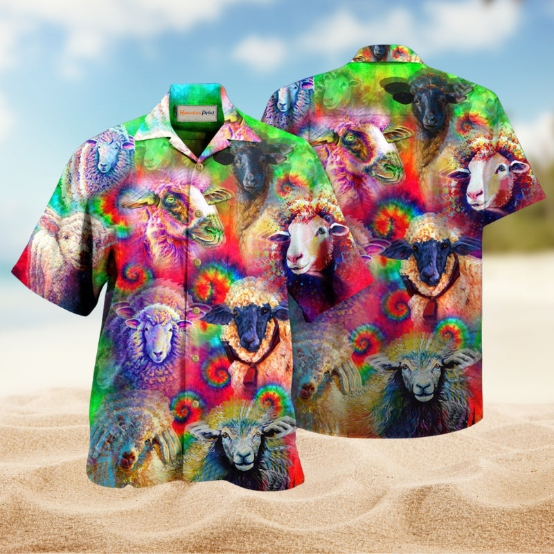 Animals Colorful Sheeps Limited Edition – Hawaiian Shirt