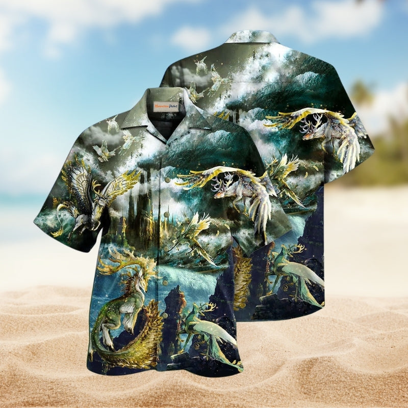 Animals Fly Mythicize Limited Edition – Hawaiian Shirt