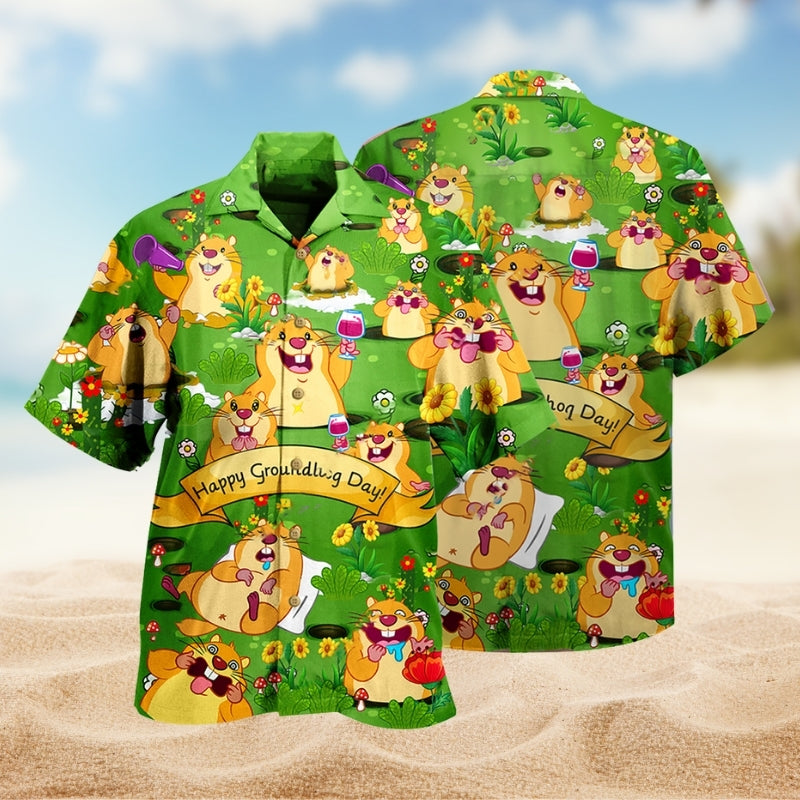 Animals Happy Groundhog Day Limited Edition – Hawaiian Shirt