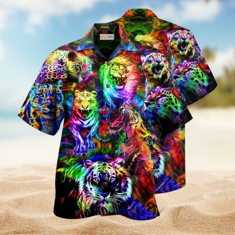 Animals King Of The Jungle Lion Tiger Leopard Limited Edition – Hawaiian Shirt