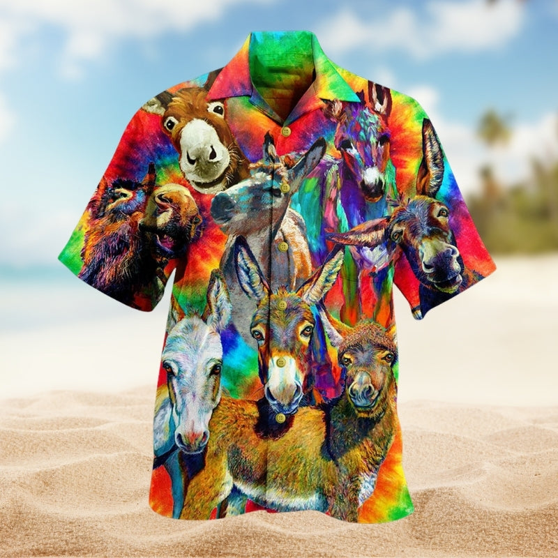 Animals Love Color Always Smile Limited Edition – Hawaiian Shirt