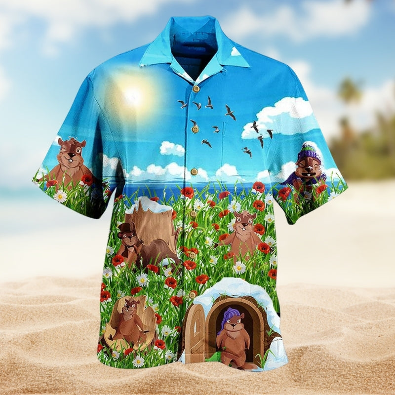 Animals Love Flowers And Sky Limited Edition – Hawaiian Shirt