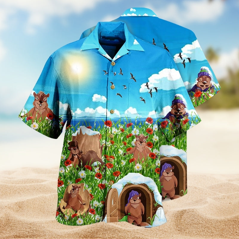 Animals Love Flowers And Sky Limited Edition – Hawaiian Shirt