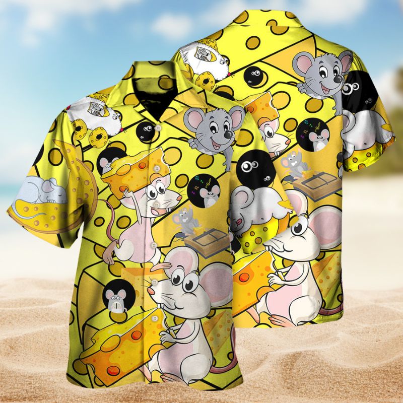 Animals Mouse Sweet Dreams Cheese Edition – Hawaiian Shirt