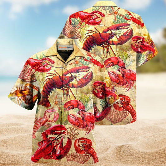 Animals Shrimp Red Edition – Hawaiian Shirt