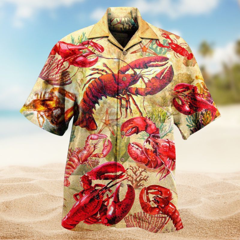 Animals Shrimp Red Edition – Hawaiian Shirt