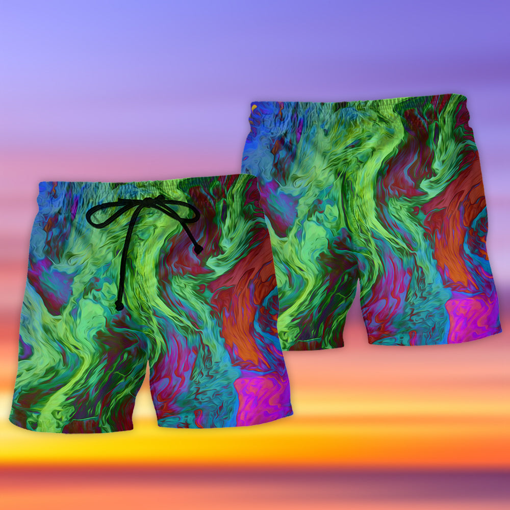 Anti Vaccine Skull Statement - Beach Short