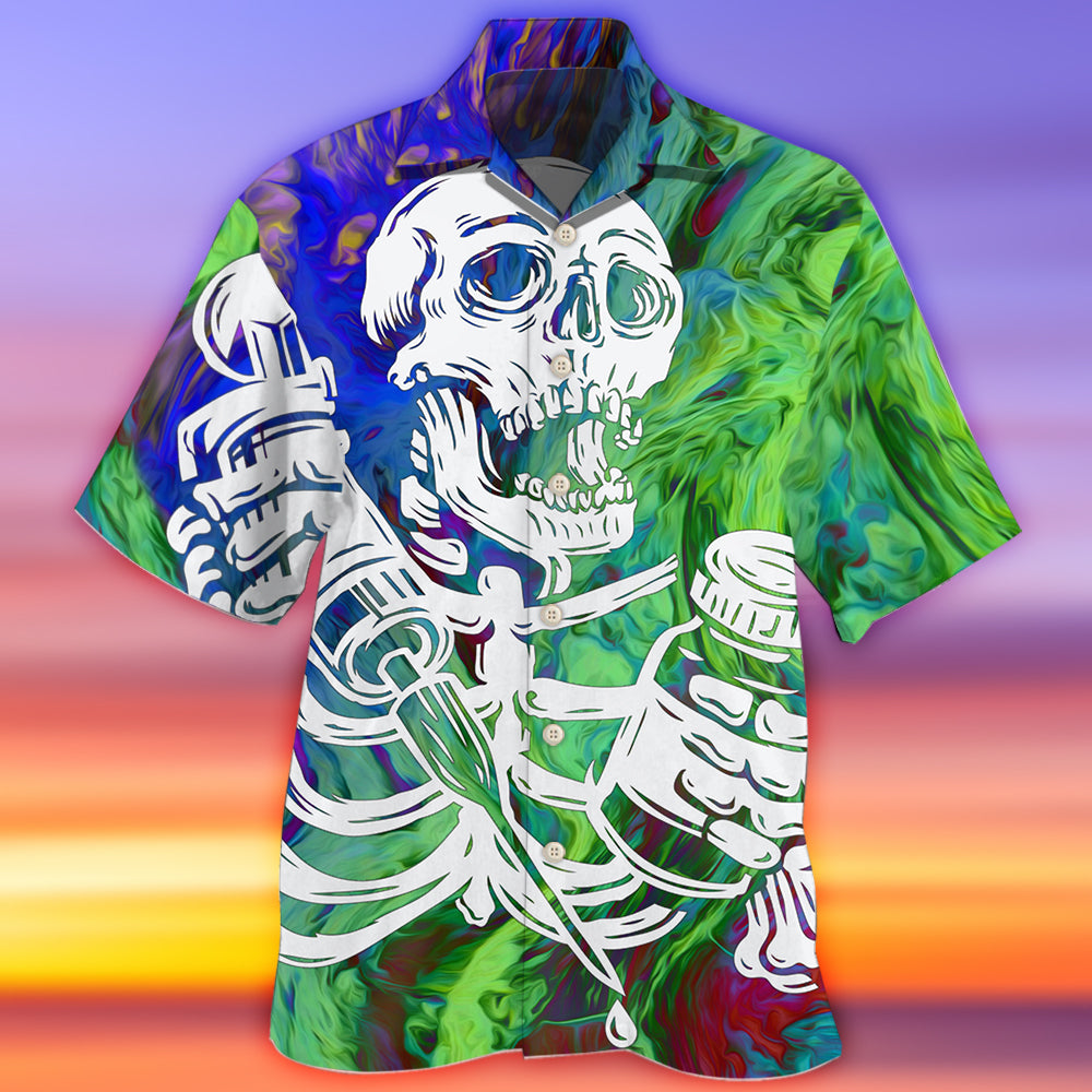 Skull Statement Graphic Art - Hawaiian Shirt