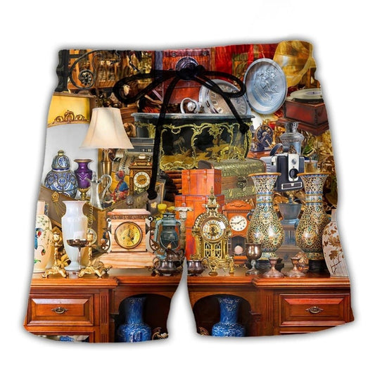 Antique Vintage Collectibles Lover - Beach Short