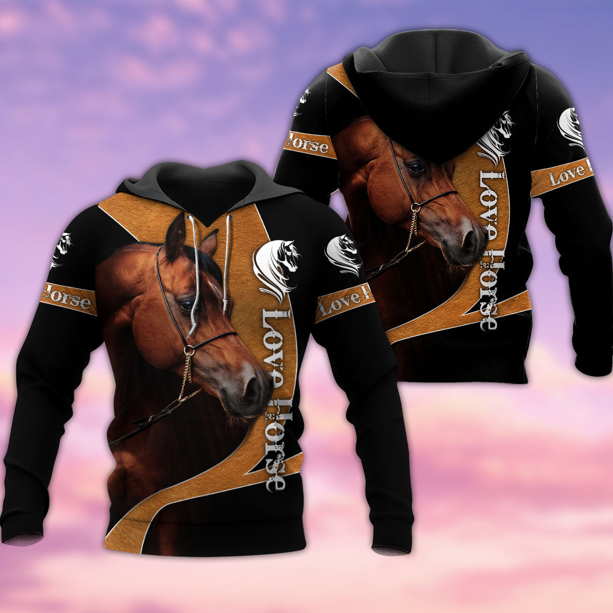 Arabian Horse Best Friend Style - 3D Hoodie3