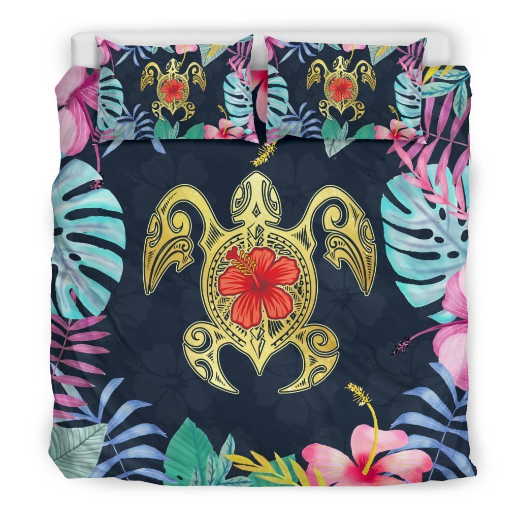 Hawaii Turtle Ocean Bedding Cover For Coastal Bedroom Decor