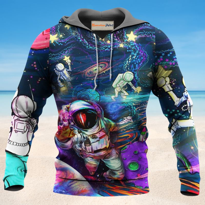 Astronaut Galaxy Space Adventure - 3D Hoodie
