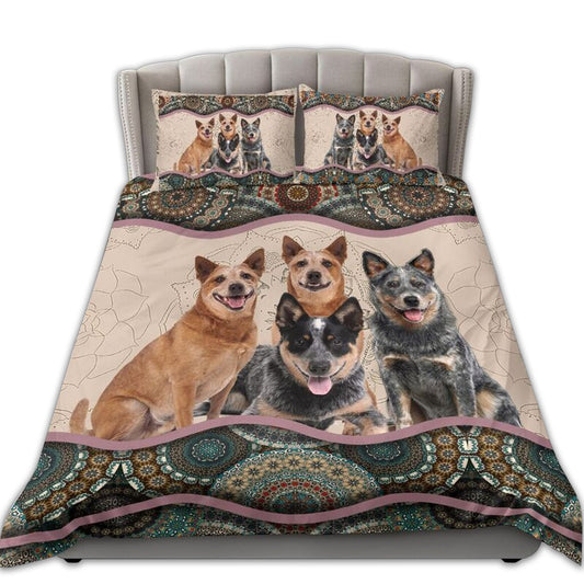 Australian Cattle Dog Band Bedding Cover For Pet Lover Bedroom Decor
