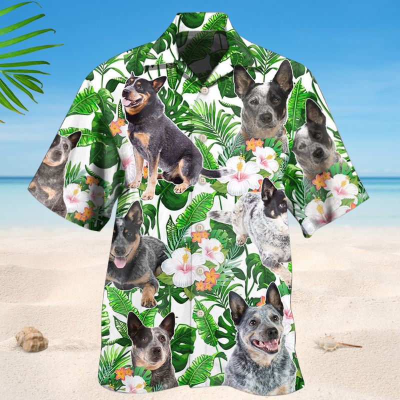 Australian Cattle Dog Tropical Lover Style – Hawaiian Shirt