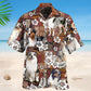Australian Shepherd Dog Lover Tropical Style – Hawaiian Shirt