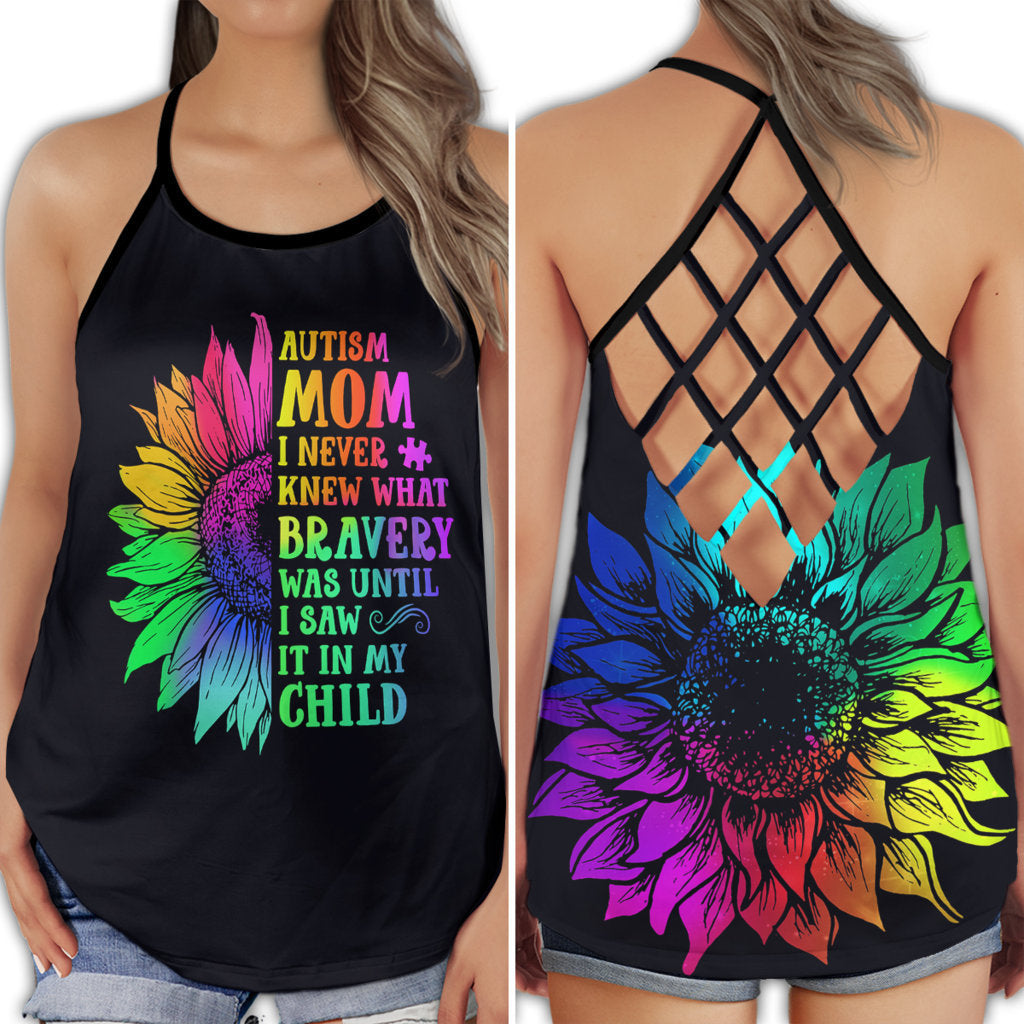 Autism Mom Journey Love Strength - Hollow Tank Top
