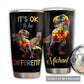 Autism Awareness Dinosaur Personalized 20 Oz Tumbler