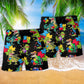 Autism Dinosaur Cool Black Style – Beach Short