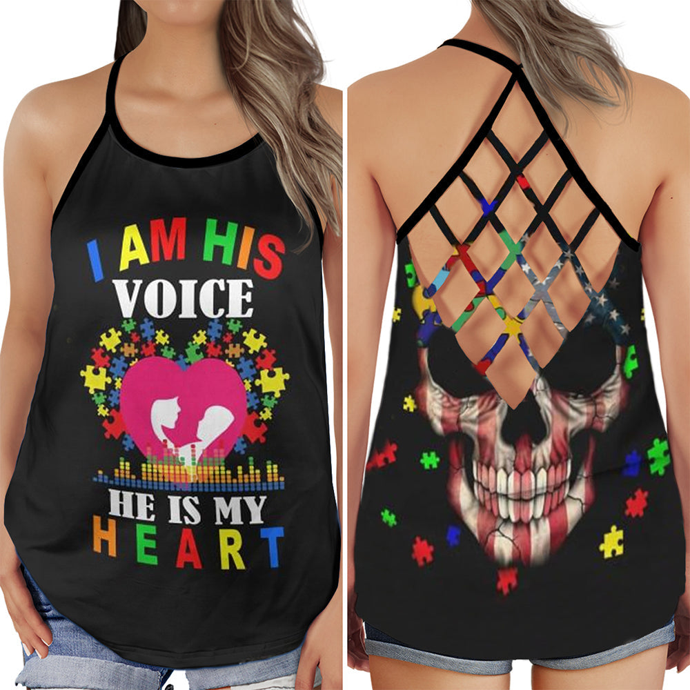 Autism I Am His Voice Love – Hollow Tank Top