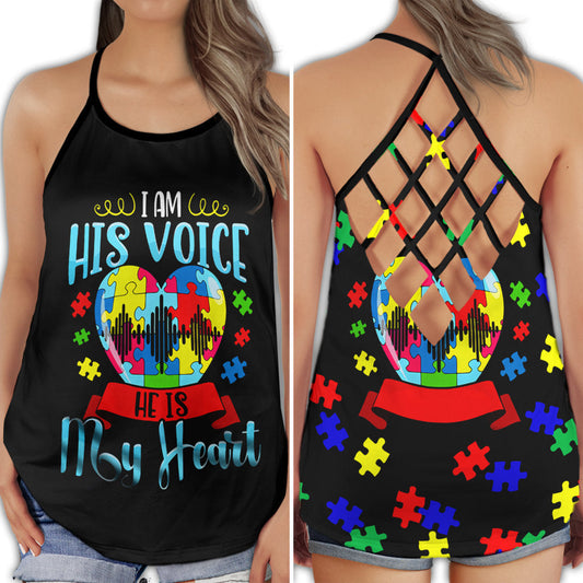 Autism I Am His Voice – Hollow Tank Top