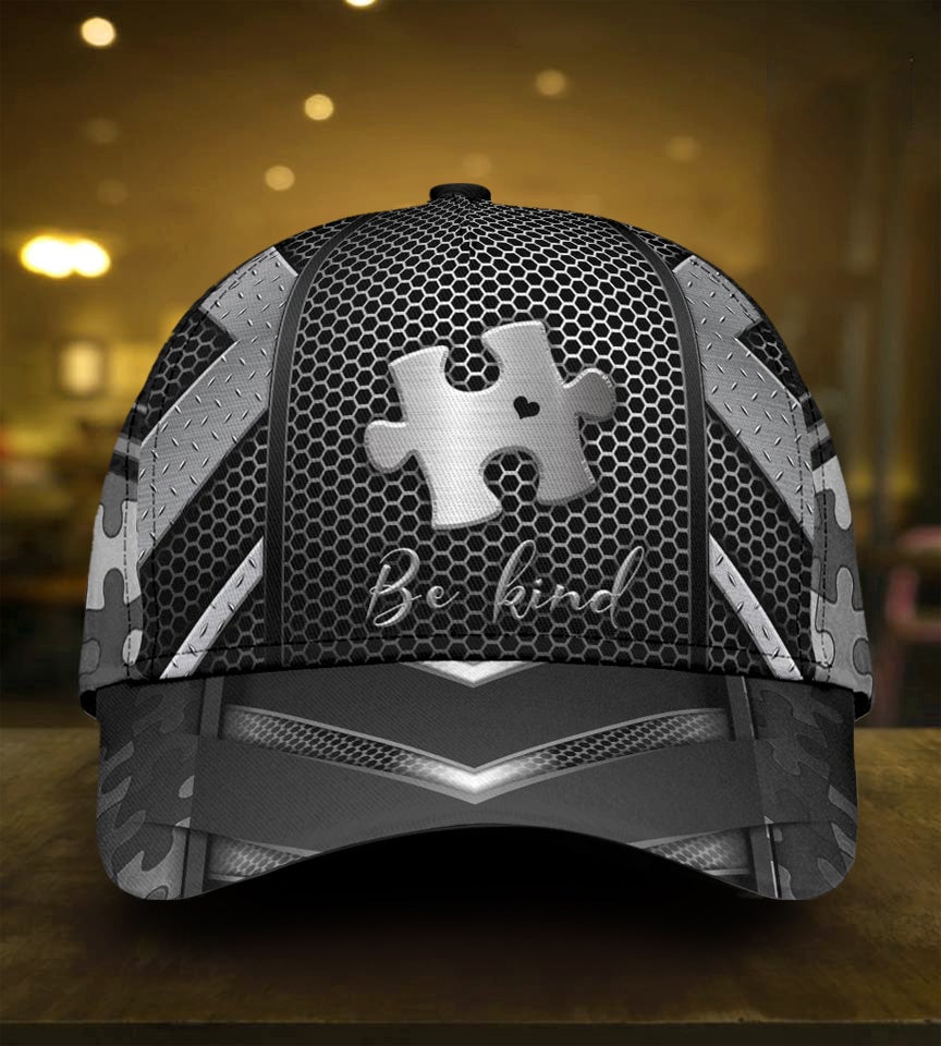 Autism Metal Pattern Awareness Style – Classic Cap