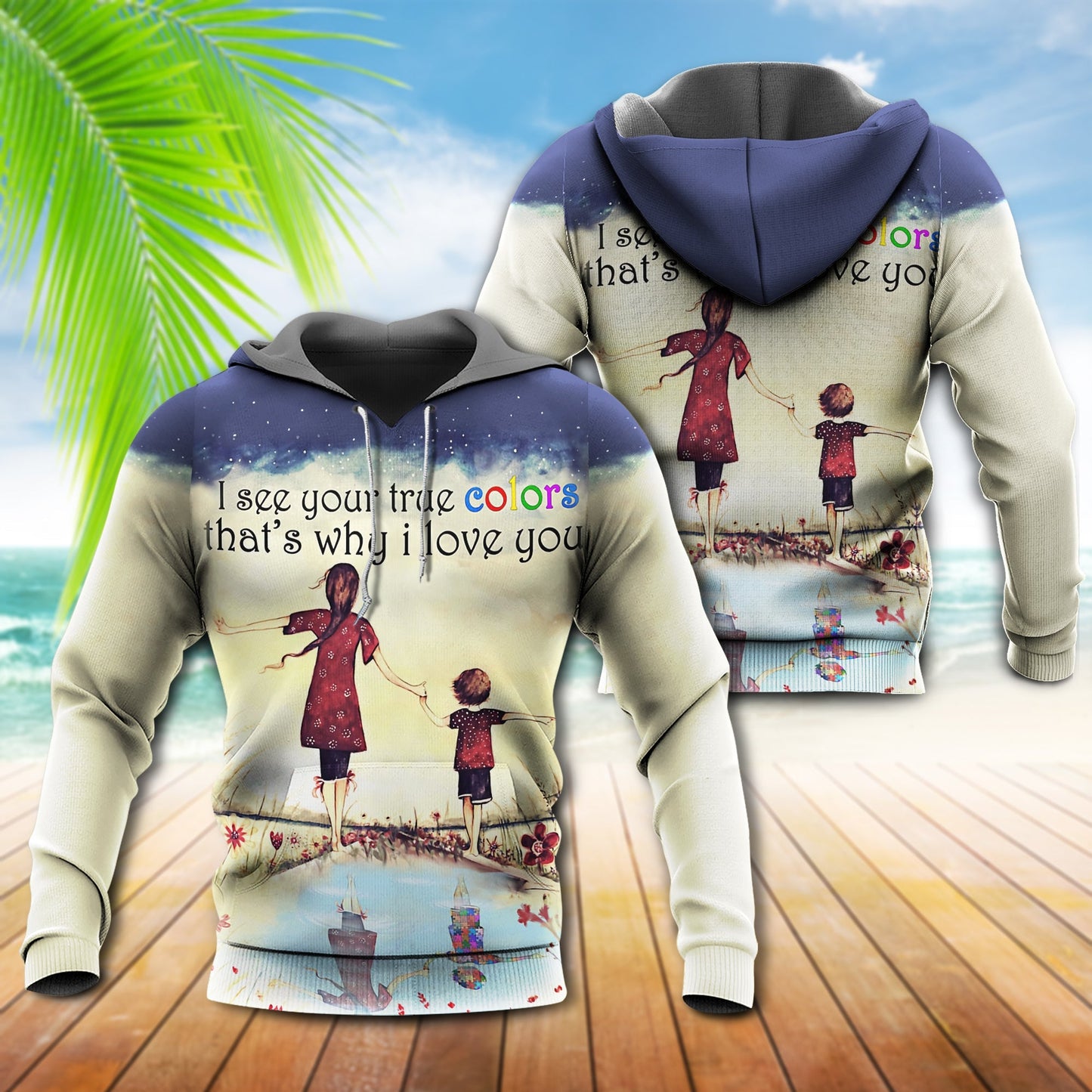 Autism True Colors Style - 3D Hoodie