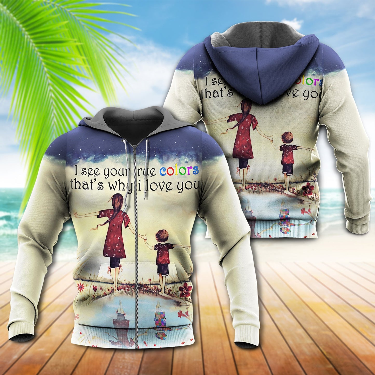 Autism True Colors Style - 3D Hoodie