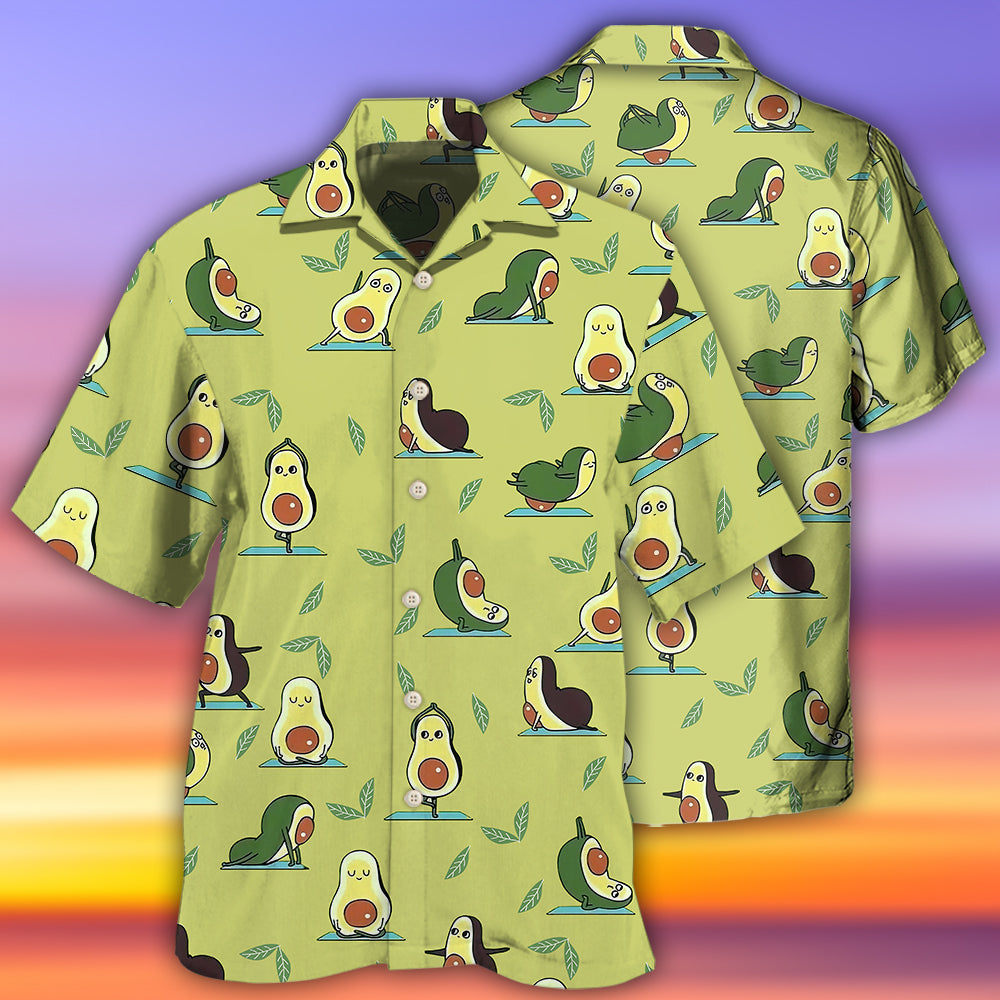 Happy Avocado Cute Fun Art - Hawaiian Shirt