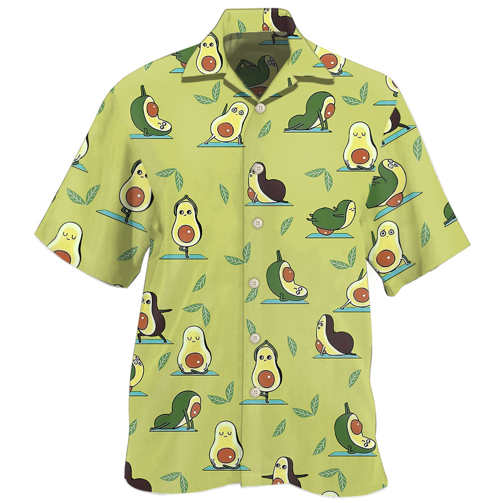 Happy Avocado Cute Fun Art - Hawaiian Shirt
